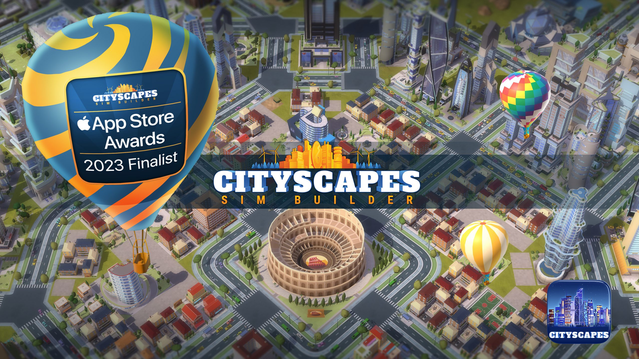 Thank you, Mayors! Cityscapes: Sim Builder is an App Store Award Finalist